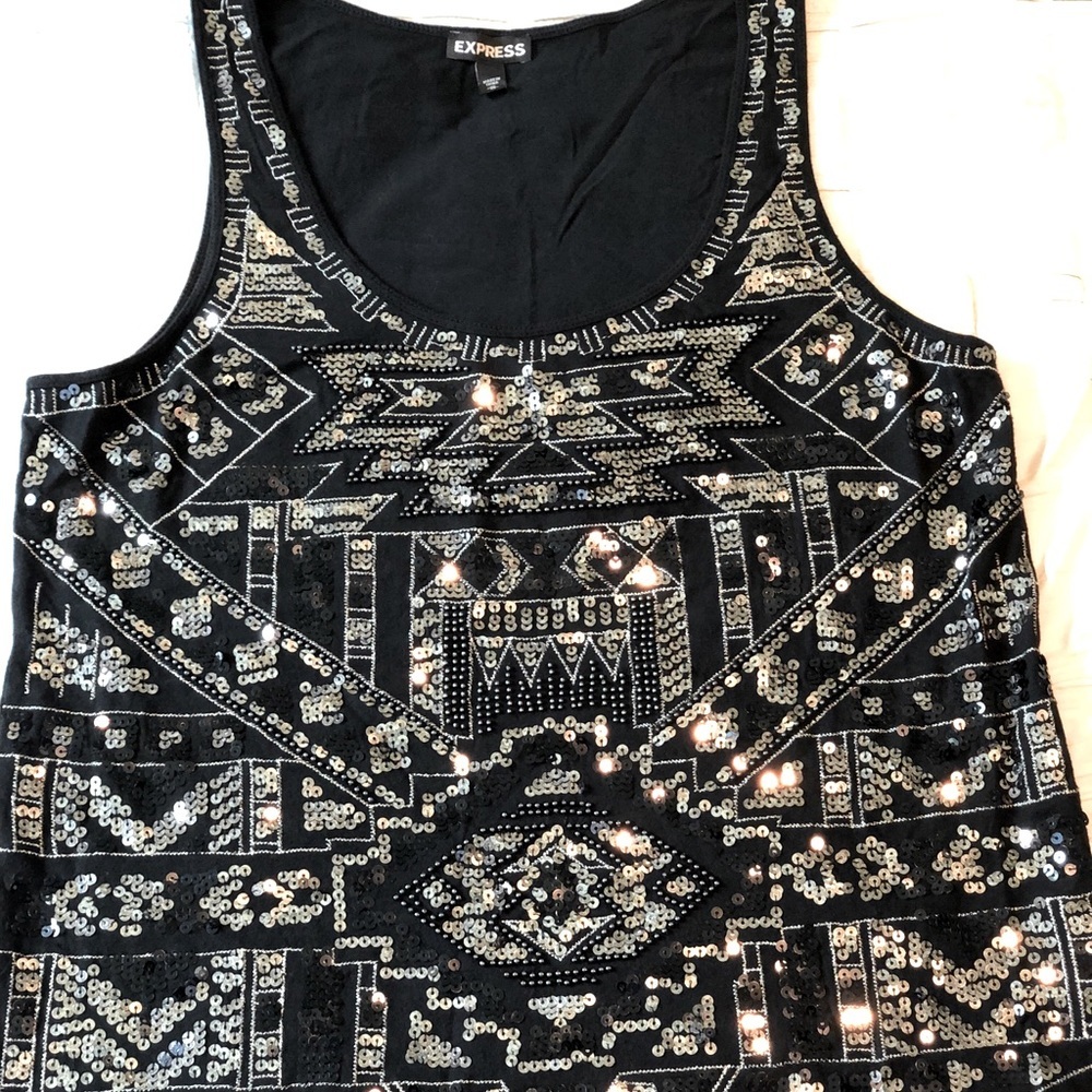 Sexy sequin tank top